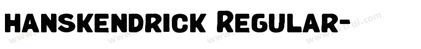 hanskendrick Regular字体转换